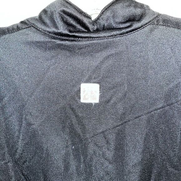 Nike vintage black gray full snap retro warm up jacket L old school basketball - Picture 6 of 8